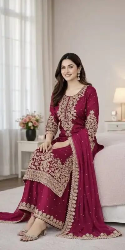 SSR 535 Pink Color in Organza Silk Embroidery Work Salwar Suit . Available at ₹2399 only. Delivery 4-6 Working Days. Shop now. | Jump Suits, Tops & Bottoms, Track Suits, Trendy Wear, Salwar suit, Designer Suits, Casual Suits, Creative suits, Palazzo Suits, Party Wear Suits, Patiala Suits, Straight Suits