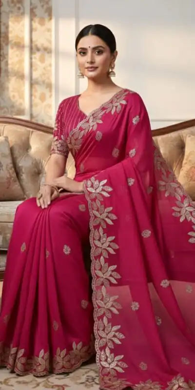 JR 656 Pink Soft Organza Silk Saree Perfect for Wedding, Party, Durga Puja, Baisakhi, Temple Visit – . Affordable Price ₹1799. Delivery 4-6 Working D | Sarees, Bollywood Sarees, Creative Sarees, Designer Sarees, Embroidered Sarees, Ethnic Saree, Modern Digital sarees, Party Wear Sarees