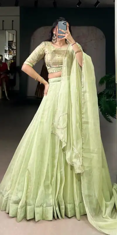 LNB 1100 Pista with Bead Work & Sequins Work. Allen Crush Lehenga Choli Best Price ₹3299. Delivery 4-6 Working Days. Shop now. | Lehenga, Bollywood Lehenga, Creative Lehenga, Designer Lehenga, Embroidered Lehenga, Party Wear Lehenga