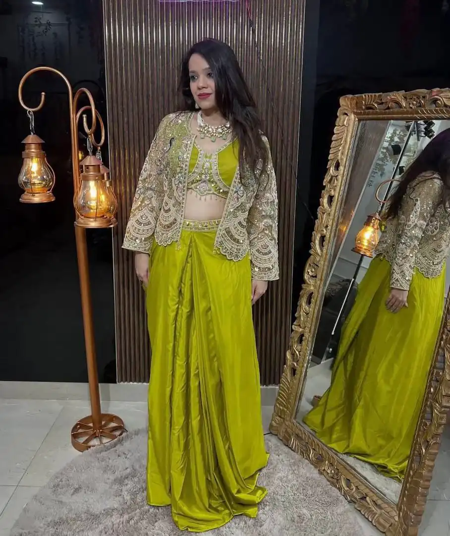 BD 1802 Pista Butterfly Net Dhoti Suit with Sequins Work & Embroidery Work. Get it for ₹2449. Delivery 4-6 Working Days. Shop now. | Jump Suits, Tops & Bottoms, Track Suits, Trendy Wear, Salwar suit, Designer Suits, Casual Suits, Creative suits, Palazzo Suits, Party Wear Suits, Patiala Suits, Straight Suits
