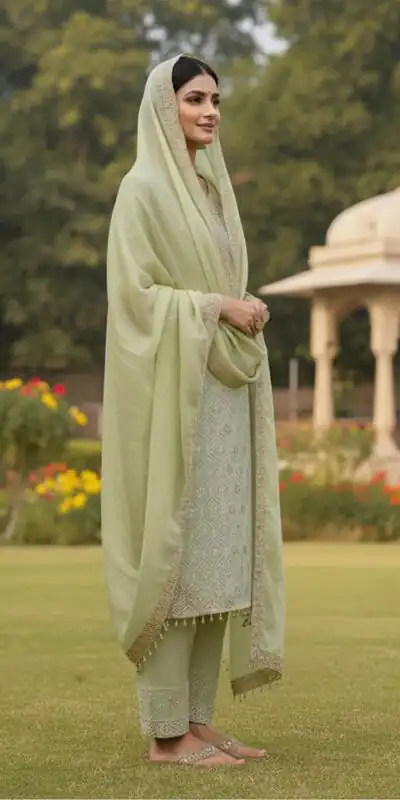 ZSR 3158 Pista in Organza Silk Lace Work & Embroidery Work Salwar Suit . Get it for ₹2399. Delivery 4-6 Working Days. Shop now. | Jump Suits, Tops & Bottoms, Track Suits, Trendy Wear, Salwar suit, Designer Suits, Casual Suits, Creative suits, Palazzo Suits, Party Wear Suits, Patiala Suits, Straight Suits