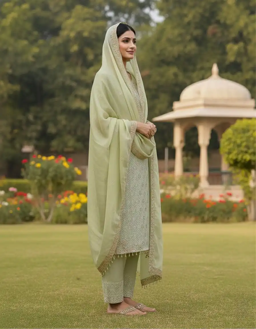 ZSR 3158 Pista in Organza Silk Lace Work & Embroidery Work Salwar Suit . Get it for ₹2399. Delivery 4-6 Working Days. Shop now. | Jump Suits, Tops & Bottoms, Track Suits, Trendy Wear, Salwar suit, Designer Suits, Casual Suits, Creative suits, Palazzo Suits, Party Wear Suits, Patiala Suits, Straight Suits