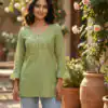INLI Charmi vol 2 Pista in Rayon Chikan Work Designer Work Kurti . Affordable Price ₹1349. Delivery 4-6 Working Days. Shop now. | Kurti, Bollywood Kurti, Creative Kurtis, Designer Kurti, Party Wear Kurti, Selfie Kurti