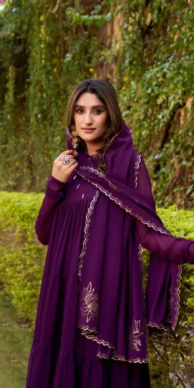 YNF 5001 Purple in White Marbel. Designer Work Salwar Suit Wedding, Party, Festive, Events, Best Price ₹2599. Delivery 4-6 Working Days. Shop now. | Jump Suits, Salwar suit, Designer Suits, Casual Suits, Creative suits, Palazzo Suits, Party Wear Suits, Patiala Suits, Straight Suits