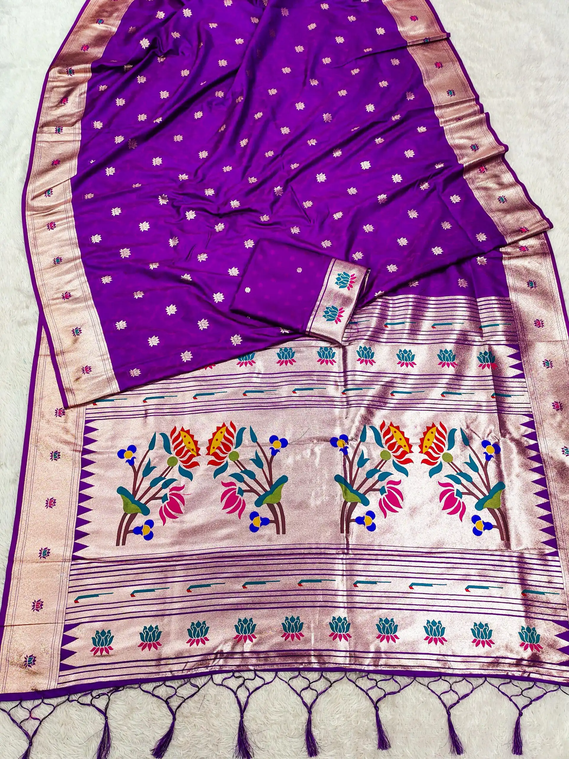 MB 2 Purple Paithani Silk Saree with Lace Work & Zari Work. Introductory Price ₹2049. Delivery 4-6 Working Days. Shop now. | Sarees, Bollywood Sarees, Creative Sarees, Designer Sarees, Embroidered Sarees, Ethnic Saree, Modern Digital sarees, Party Wear Sarees