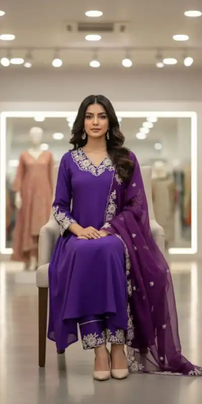 LG 2053 Purple Roman Silk Salwar Suit Perfect for Wedding, Party, Eid, Holi, Cultural Events – . Exclusive Offer ₹2099. Delivery 4-6 Working Days. | Jump Suits, Tops & Bottoms, Track Suits, Trendy Wear, Salwar suit, Designer Suits, Casual Suits, Creative suits, Palazzo Suits, Party Wear Suits, Patiala Suits, Straight Suits