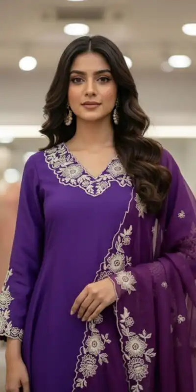 LG 2053 Purple Roman Silk Salwar Suit Perfect for Wedding, Party, Eid, Holi, Cultural Events – . Exclusive Offer ₹2099. Delivery 4-6 Working Days. | Jump Suits, Tops & Bottoms, Track Suits, Trendy Wear, Salwar suit, Designer Suits, Casual Suits, Creative suits, Palazzo Suits, Party Wear Suits, Patiala Suits, Straight Suits