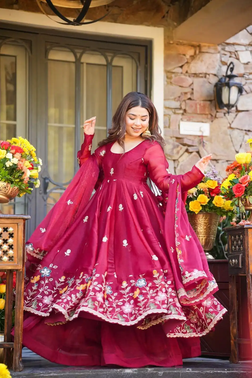 KD 1559 Rani Pink with Designer Work Organza Silk Salwar Suit . Exclusive Offer ₹2599. Delivery 4-6 Working Days. Shop now. | Jump Suits, Tops & Bottoms, Track Suits, Trendy Wear, Salwar suit, Designer Suits, Casual Suits, Creative suits, Palazzo Suits, Party Wear Suits, Patiala Suits, Straight Suits