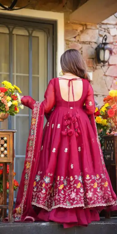 KD 1559 Rani Pink with Designer Work Organza Silk Salwar Suit . Exclusive Offer ₹2599. Delivery 4-6 Working Days. Shop now. | Jump Suits, Tops & Bottoms, Track Suits, Trendy Wear, Salwar suit, Designer Suits, Casual Suits, Creative suits, Palazzo Suits, Party Wear Suits, Patiala Suits, Straight Suits