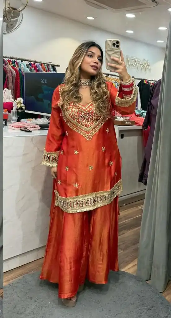 LG 2015 Red Cosmos Salwar Suit Perfect for Wedding, Party, Karwa Chauth, Eid, Holi – . Exclusive Offer ₹2099. Delivery 4-6 Working Days. Shop now. | Jump Suits, Salwar suit, Designer Suits, Casual Suits, Creative suits, Palazzo Suits, Party Wear Suits, Patiala Suits, Straight Suits