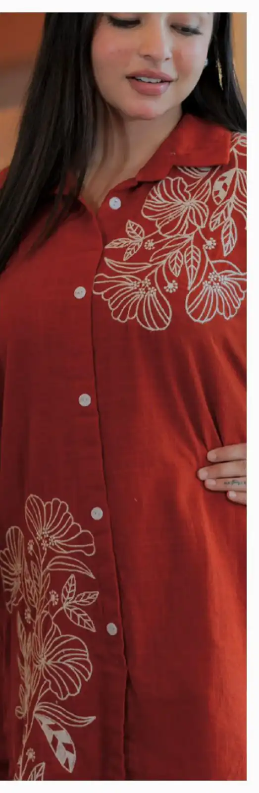 INLI Style-Up Red Color Cotton Slub Kurti with Embroidery Work. Affordable Price ₹1499. Delivery 4-6 Working Days. Shop now. | Kurti, Bollywood Kurti, Creative Kurtis, Designer Kurti, Party Wear Kurti, Selfie Kurti