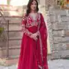 KA 1147 Red in Color Faux Blooming Embroidery Work & Zari Work Gown . Grab it for ₹2049. Delivery 4-6 Working Days. Shop now. | Gowns, Bollywood Gowns, Creative Gowns, Designer Gowns, Embroidered Gowns, Party Wear Gowns