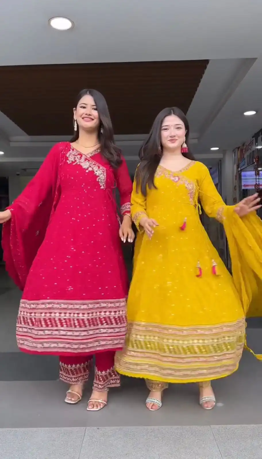 ST 1138 Red in Color Faux Georgette Embroidery Work Salwar Suit . Festive Deal ₹2099. Delivery 4-6 Working Days. Shop now. | Jump Suits, Tops & Bottoms, Track Suits, Trendy Wear, Salwar suit, Designer Suits, Casual Suits, Creative suits, Palazzo Suits, Party Wear Suits, Patiala Suits, Straight Suits