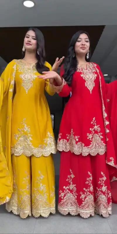 KD 1542 Red in Color Faux Georgette Thread Embroidery Salwar Suit . Festive Deal ₹2399. Delivery 4-6 Working Days. Shop now. | Jump Suits, Tops & Bottoms, Track Suits, Trendy Wear, Salwar suit, Designer Suits, Casual Suits, Creative suits, Palazzo Suits, Party Wear Suits, Patiala Suits, Straight Suits