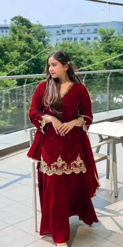 VLM 274 Red Fox Georgette Salwar Suit Perfect for Wedding, Party, Reception, Eid, Mehendi – . Introductory Price ₹1899. Delivery 4-6 Working Days. | Jump Suits, Tops & Bottoms, Track Suits, Trendy Wear, Salwar suit, Designer Suits, Casual Suits, Creative suits, Palazzo Suits, Party Wear Suits, Patiala Suits, Straight Suits