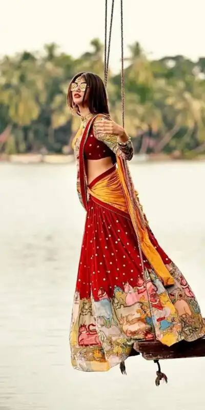 PC 327 Red Fox Georgette Lehenga Choli with Embroidery Work & Thread Embroidery. Special Price ₹2099. Delivery 4-6 Working Days. Shop now. | Lehenga, Bollywood Lehenga, Creative Lehenga, Designer Lehenga, Embroidered Lehenga, Party Wear Lehenga