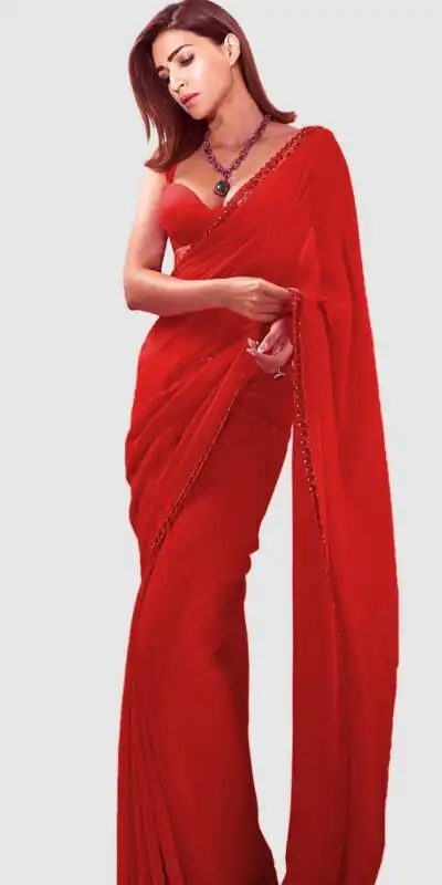 JR 617 Red Color Georgette Embroidery Deual Sequence Saree Casual, Wedding, Festive, Events Expected Delivery  4-6 Working Days @1649/- | Sarees, Bollywood Sarees, Creative Sarees, Designer Sarees, Embroidered Sarees, Ethnic Saree, Modern Digital sarees, Party Wear Sarees