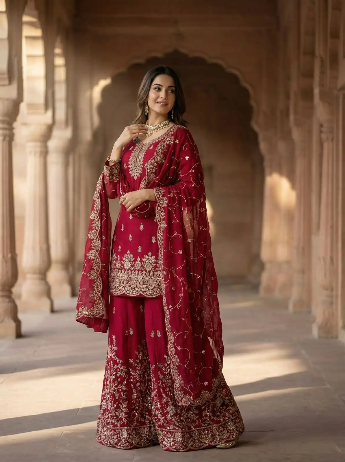 SRK 5319 Red in Organza Silk Embroidery Work & Lace Work Salwar Suit . Now at just ₹2549. Delivery 4-6 Working Days. Shop now. | Jump Suits, Tops & Bottoms, Track Suits, Trendy Wear, Salwar suit, Designer Suits, Casual Suits, Creative suits, Palazzo Suits, Party Wear Suits, Patiala Suits, Straight Suits