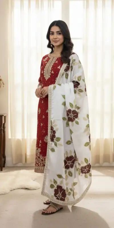 SRK 5315 Red Organza SILK Salwar Suit Perfect for Wedding, Party, Lohri, Ethnic Day, Eid – . Affordable Price ₹2499. Delivery 4-6 Working Days. | Jump Suits, Tops & Bottoms, Track Suits, Trendy Wear, Salwar suit, Designer Suits, Casual Suits, Creative suits, Palazzo Suits, Party Wear Suits, Patiala Suits, Straight Suits