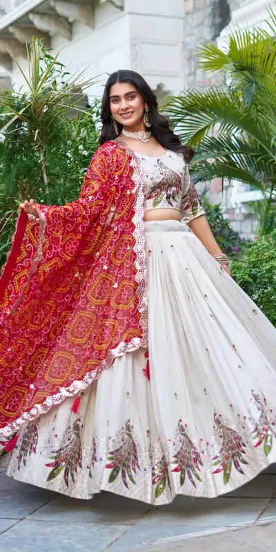 Ram 102 Red Color Pure Tissue silk Lehenga Choli with Embroidery Work. Grab it for ₹3249. Delivery 4-6 Working Days. Shop now. | Lehenga, Bollywood Lehenga, Creative Lehenga, Designer Lehenga, Embroidered Lehenga, Party Wear Lehenga