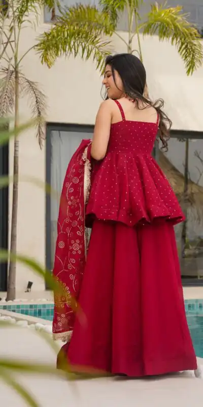 RTC 5864 Red Tabby Organza Salwar Suit with Lace Work. Wedding, Party, Festive, Events Best Price ₹2049. Delivery 4-6 Working Days. Shop now. | Jump Suits, Tops & Bottoms, Track Suits, Trendy Wear, Salwar suit, Designer Suits, Casual Suits, Creative suits, Palazzo Suits, Party Wear Suits, Patiala Suits, Straight Suits