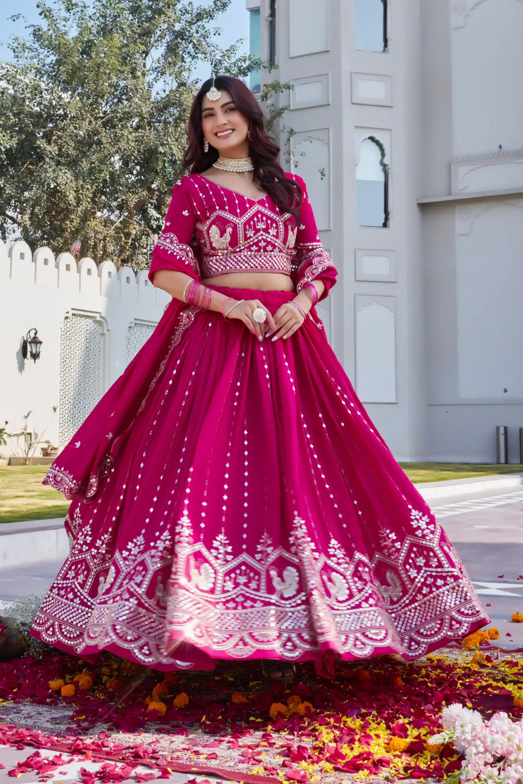 Ram 151 Red Vichitra Lehenga Choli Perfect for Wedding, Party, Haldi, Mehendi, Eid – . Best Price ₹2649. Delivery 4-6 Working Days. Shop now. | Lehenga, Bollywood Lehenga, Creative Lehenga, Designer Lehenga, Embroidered Lehenga, Party Wear Lehenga