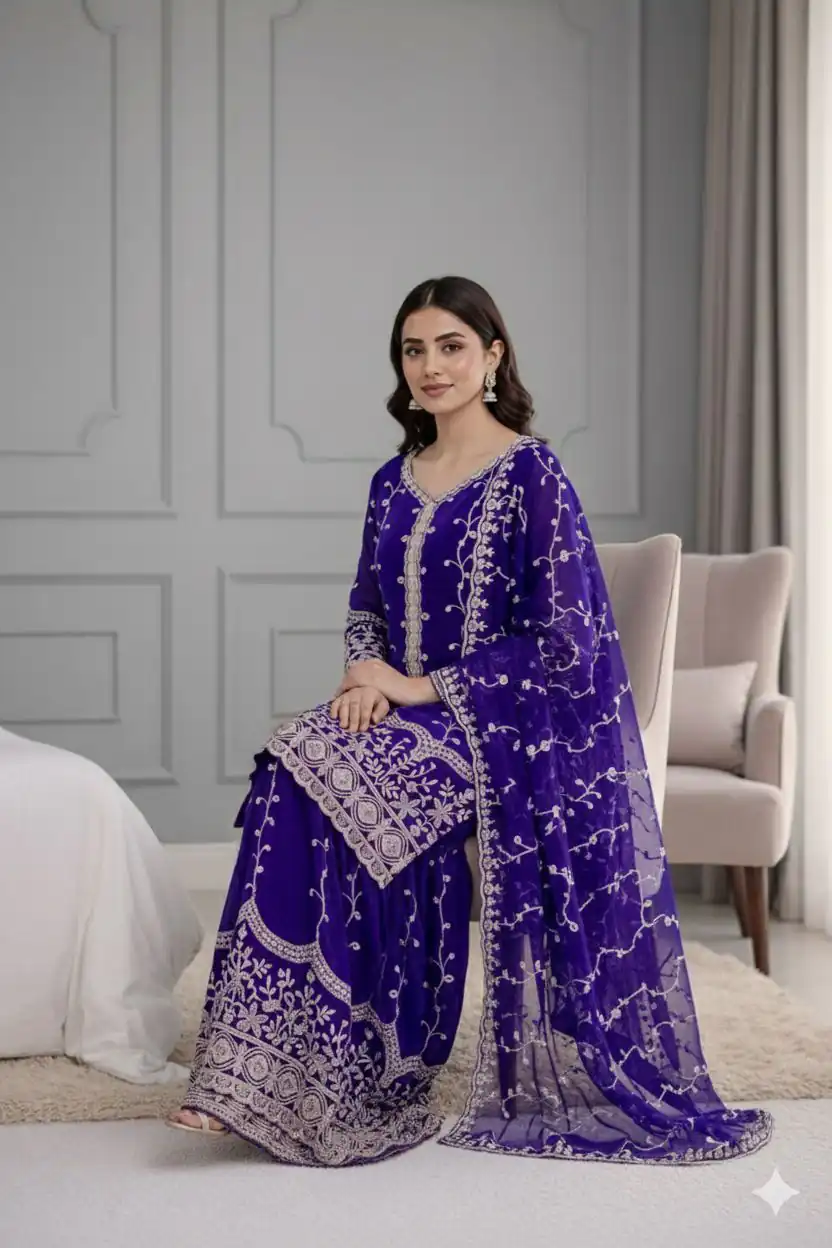 SSR 533 Royal Blue Color Fendy Silk Salwar Suit with Embroidery Work. Affordable Price ₹2149. Delivery 4-6 Working Days. Shop now. | Jump Suits, Salwar suit, Designer Suits, Casual Suits, Creative suits, Palazzo Suits, Party Wear Suits, Patiala Suits, Straight Suits