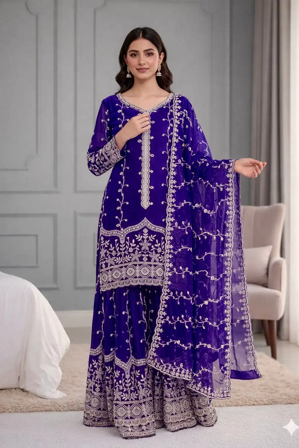 SSR 533 Royal Blue Color Fendy Silk Salwar Suit with Embroidery Work. Affordable Price ₹2149. Delivery 4-6 Working Days. Shop now. | Jump Suits, Salwar suit, Designer Suits, Casual Suits, Creative suits, Palazzo Suits, Party Wear Suits, Patiala Suits, Straight Suits