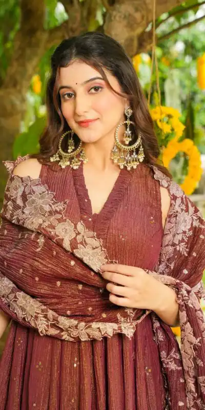 LG 2046 Rust Crunchy Salwar Suit with Embroidery Work. Wedding, Party, Festive, Events, Exclusive Offer ₹2099. Delivery 4-6 Working Days. Shop now. | Jump Suits, Tops & Bottoms, Track Suits, Trendy Wear, Salwar suit, Designer Suits, Casual Suits, Creative suits, Palazzo Suits, Party Wear Suits, Patiala Suits, Straight Suits