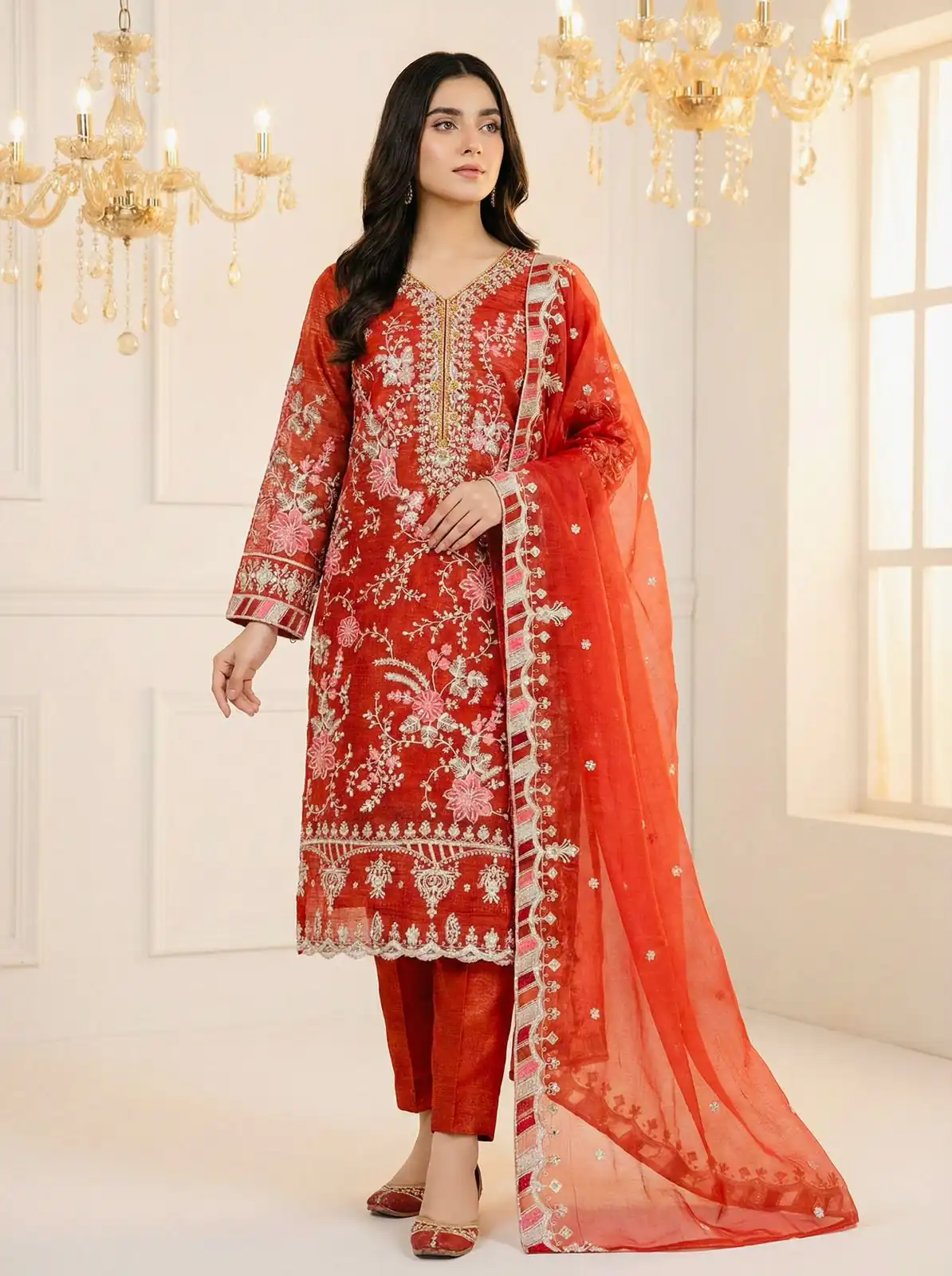 SRK 5321 Rust Crunchy Silk Salwar Suit Perfect for Wedding, Party, Eid, Sangeet, Cultural Events – . Exclusive Offer ₹2499. Delivery 4-6 Working Days. | Jump Suits, Salwar suit, Designer Suits, Casual Suits, Creative suits, Palazzo Suits, Party Wear Suits, Patiala Suits, Straight Suits