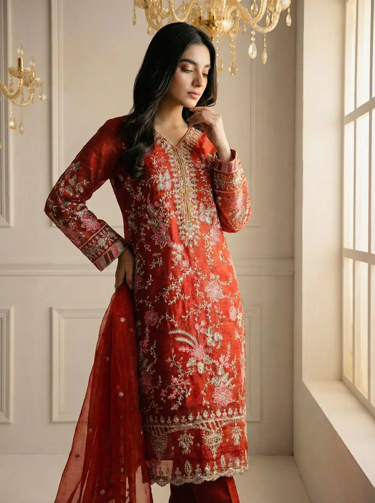 SRK 5321 Rust Crunchy Silk Salwar Suit Perfect for Wedding, Party, Eid, Sangeet, Cultural Events – . Exclusive Offer ₹2499. Delivery 4-6 Working Days. | Jump Suits, Salwar suit, Designer Suits, Casual Suits, Creative suits, Palazzo Suits, Party Wear Suits, Patiala Suits, Straight Suits