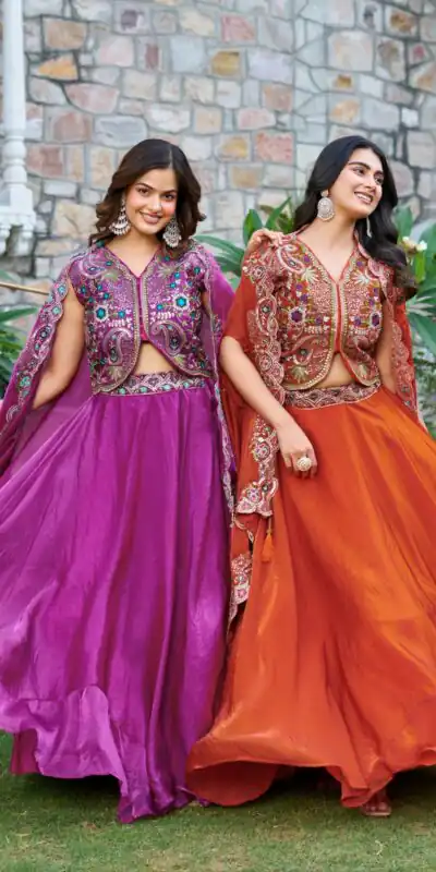 Ram 141 Rust Fendy Silk Lehenga Choli with Embroidery Work. Available at ₹3099 only. Delivery 4-6 Working Days. Shop now. | Lehenga, Bollywood Lehenga, Creative Lehenga, Designer Lehenga, Embroidered Lehenga, Party Wear Lehenga