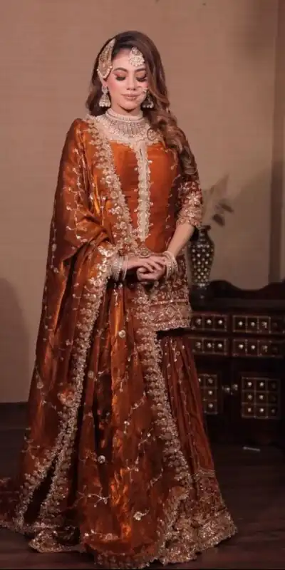 SSR 533 Rust Color Fendy Silk Salwar Suit with Embroidery Work. Affordable Price ₹2149. Delivery 4-6 Working Days. Shop now. | Jump Suits, Salwar suit, Designer Suits, Casual Suits, Creative suits, Palazzo Suits, Party Wear Suits, Patiala Suits, Straight Suits