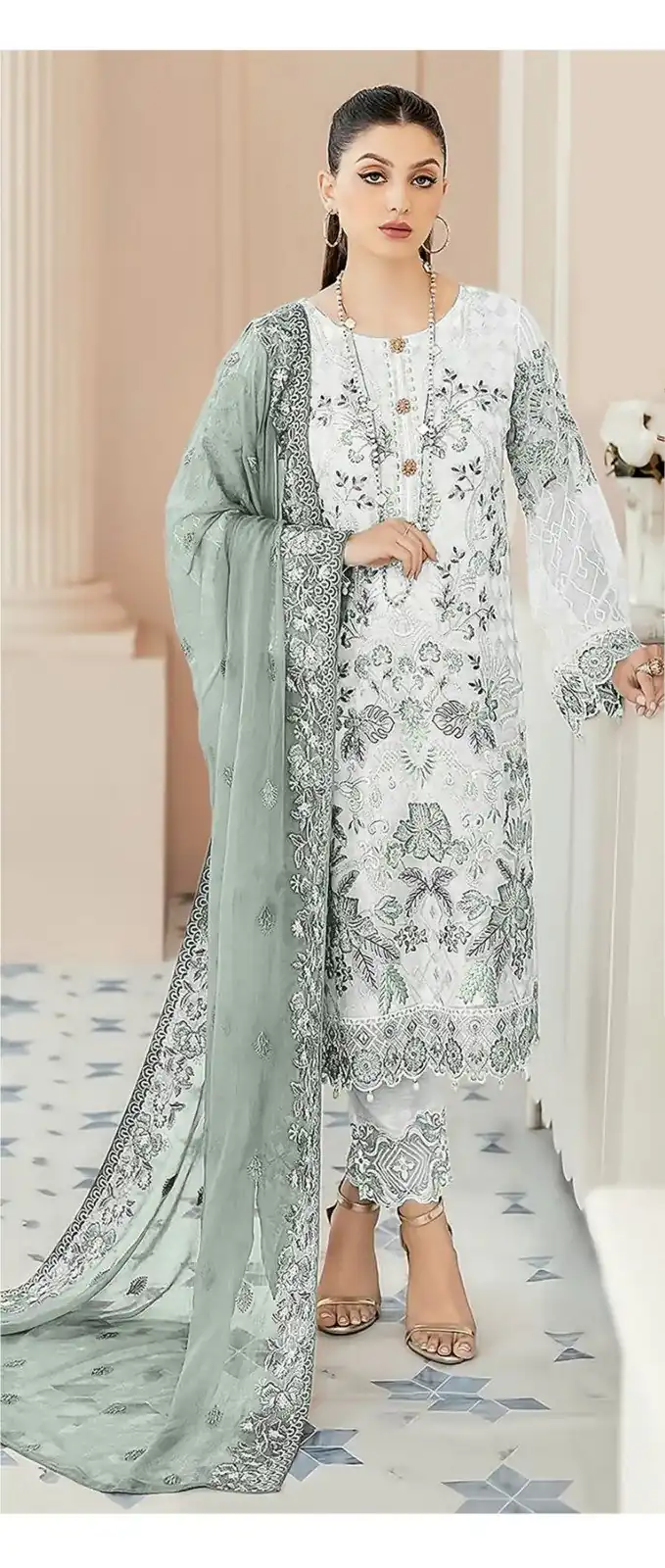 DS SF 123 Sea Green Georgette Salwar Suit Perfect for Wedding, Party, Family Gatherings, Lohri, Mehendi – . Now at just ₹1949. Delivery 4-6 Working Days. | Jump Suits, Tops & Bottoms, Track Suits, Trendy Wear, Salwar suit, Designer Suits, Casual Suits, Creative suits, Palazzo Suits, Party Wear Suits, Patiala Suits, Straight Suits
