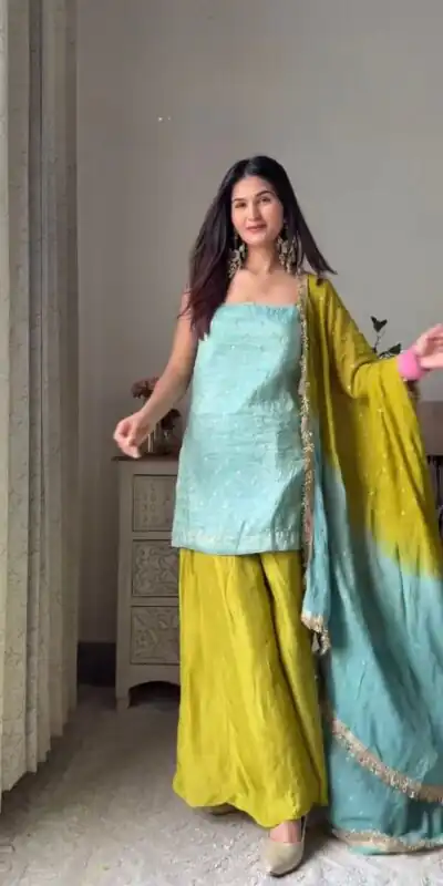 RTC 5914 Sky Blue Chinon Silk Salwar Suit Perfect for Wedding, Party, Family Gatherings, Ethnic Day, Durga Puja – . Exclusive Offer ₹1849. Delivery | Jump Suits, Tops & Bottoms, Track Suits, Trendy Wear, Salwar suit, Designer Suits, Casual Suits, Creative suits, Palazzo Suits, Party Wear Suits, Patiala Suits, Straight Suits