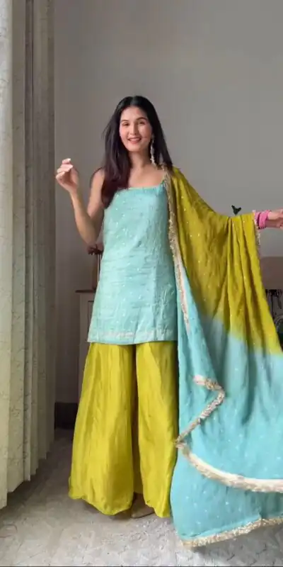 RTC 5914 Sky Blue Chinon Silk Salwar Suit Perfect for Wedding, Party, Family Gatherings, Ethnic Day, Durga Puja – . Exclusive Offer ₹1849. Delivery | Jump Suits, Tops & Bottoms, Track Suits, Trendy Wear, Salwar suit, Designer Suits, Casual Suits, Creative suits, Palazzo Suits, Party Wear Suits, Patiala Suits, Straight Suits