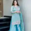 SSR 531 Sky Blue Jimmy Choo Salwar Suit Perfect for Wedding, Party, Baby Shower, Durga Puja, Engagement – . Get it for ₹1949. Delivery 4-6 Working Days. | Jump Suits, Salwar suit, Designer Suits, Casual Suits, Creative suits, Palazzo Suits, Party Wear Suits, Patiala Suits, Straight Suits