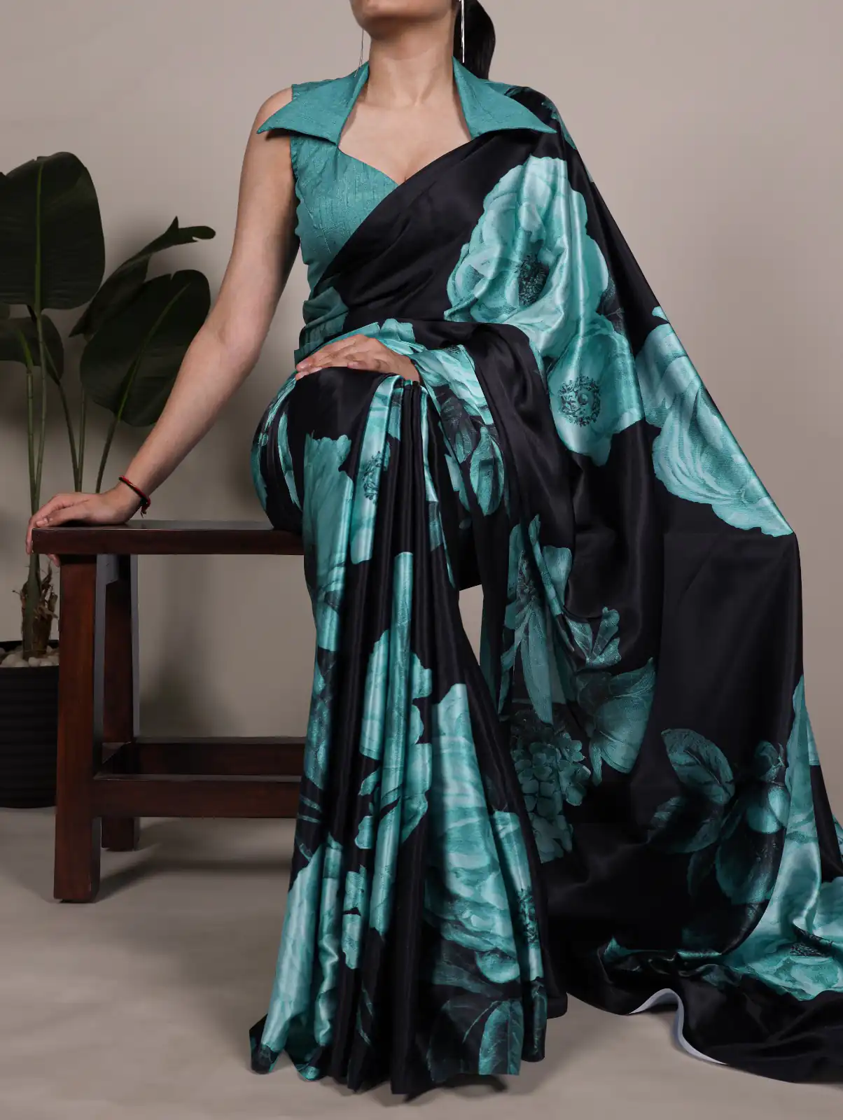 YNF 7027 Teal Satin Silk Saree Perfect for Wedding, Party, Sangeet, Makar Sankranti, Reception – . Special Price ₹1549. Delivery 4-6 Working Days | Sarees, Bollywood Sarees, Creative Sarees, Designer Sarees, Embroidered Sarees, Ethnic Saree, Modern Digital sarees, Party Wear Sarees