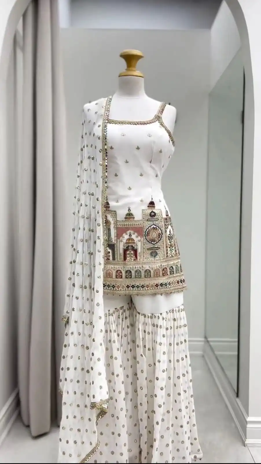 KD 1513 White with Lace Work Faux Georgette with Salwar Suit . Available at ₹2149 only. Delivery 4-6 Working Days. Shop now. | Jump Suits, Tops & Bottoms, Track Suits, Trendy Wear, Salwar suit, Designer Suits, Casual Suits, Creative suits, Palazzo Suits, Party Wear Suits, Patiala Suits, Straight Suits