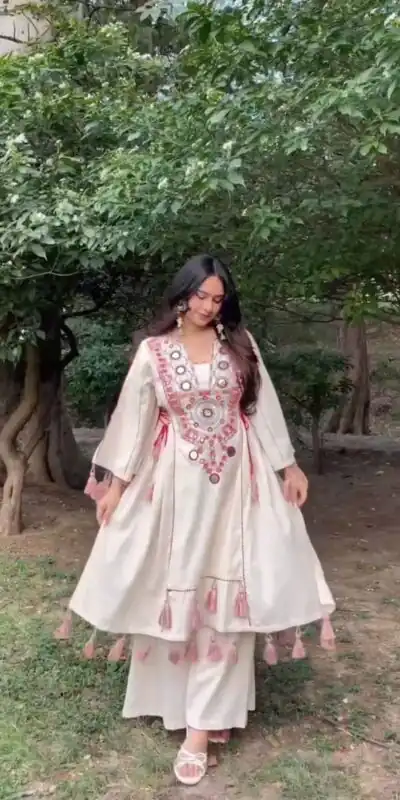 KD 1516 White Rayon Thread With Real Mirror Work Salwar Suit. Wedding, Party, Festive, Events, Best Price ₹1999. Delivery 4-6 Working Days. Shop now. | Jump Suits, Tops & Bottoms, Track Suits, Trendy Wear, Salwar suit, Designer Suits, Casual Suits, Creative suits, Palazzo Suits, Party Wear Suits, Patiala Suits, Straight Suits