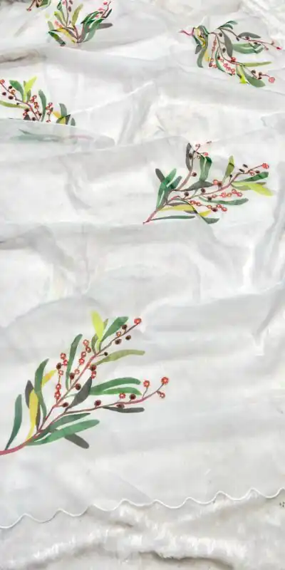 BT 412 White TB Organza Saree with Digital Print. Wedding, Party, Festive, Events, Navratri Garba, Special Price ₹1649. Delivery 4-6 Working Days. Shop now. | Sarees, Bollywood Sarees, Creative Sarees, Designer Sarees, Embroidered Sarees, Ethnic Saree, Modern Digital sarees, Party Wear Sarees