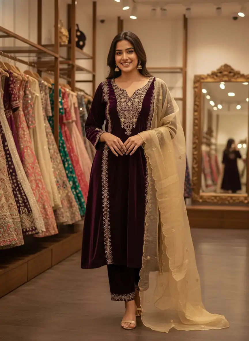 ST 1150 Wine in 9000 Velvet Cut Work & Embroidery Work Salwar Suit . Grab it for ₹1999. Delivery 4-6 Working Days. Shop now. | Jump Suits, Tops & Bottoms, Track Suits, Trendy Wear, Salwar suit, Designer Suits, Casual Suits, Creative suits, Palazzo Suits, Party Wear Suits, Patiala Suits, Straight Suits