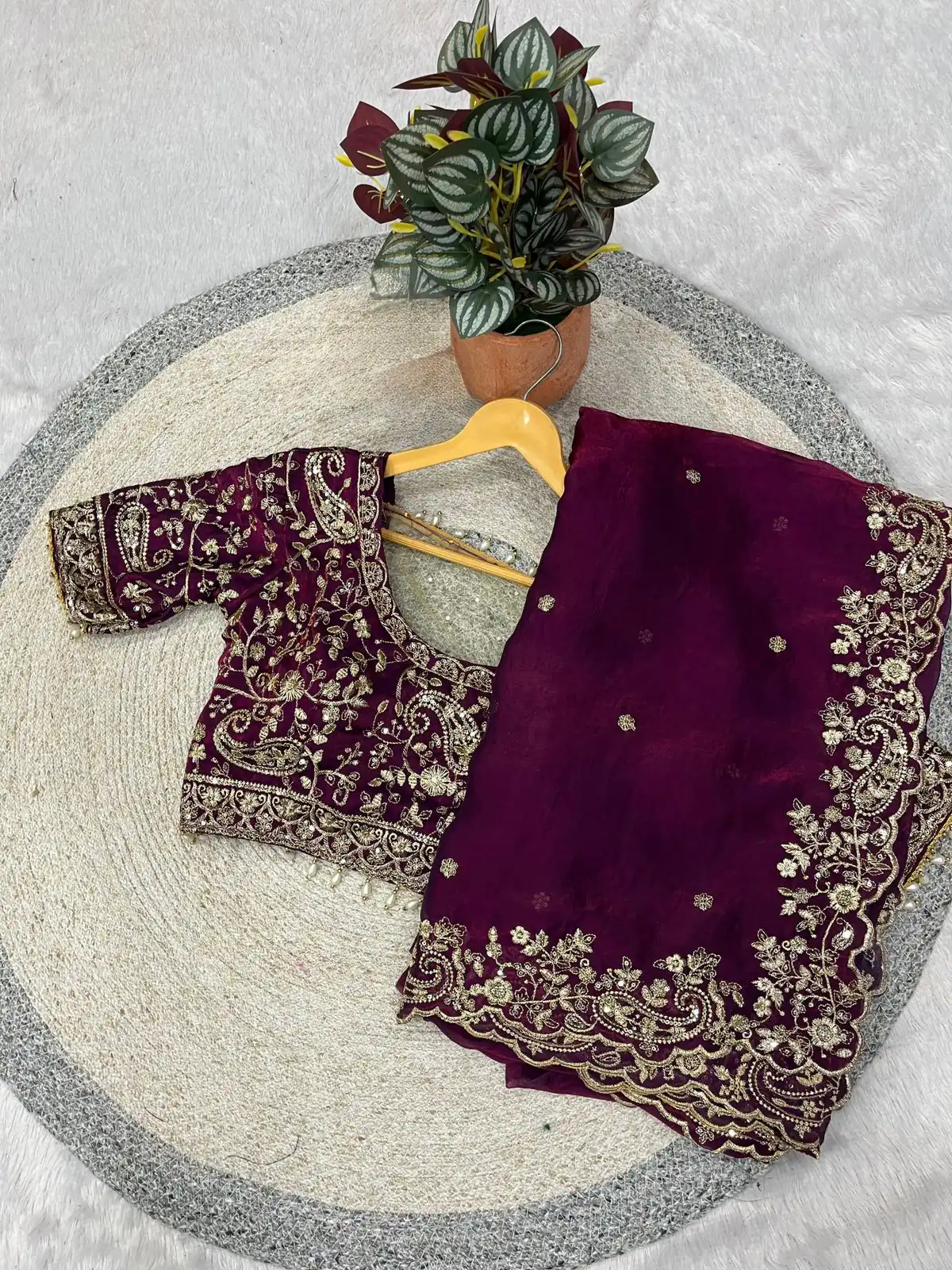 BT 3151 Wine Fandy Satin Silk Saree with Sequins Work & Embroidery Work. Get it for ₹1949. Delivery 4-6 Working Days. Shop now. | Sarees, Bollywood Sarees, Creative Sarees, Designer Sarees, Embroidered Sarees, Ethnic Saree, Modern Digital sarees, Party Wear Sarees