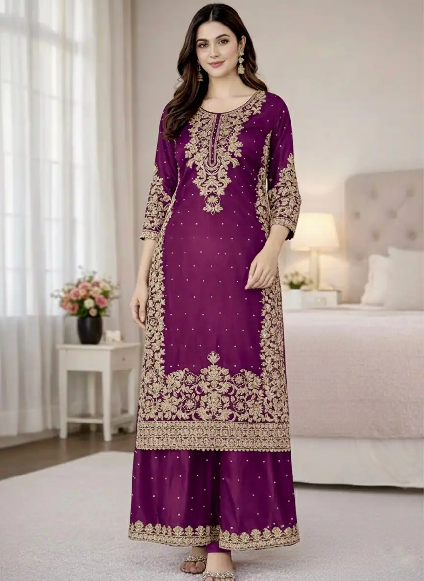 SSR 535 Wine Color in Organza Silk Embroidery Work Salwar Suit . Available at ₹2399 only. Delivery 4-6 Working Days. Shop now. | Jump Suits, Tops & Bottoms, Track Suits, Trendy Wear, Salwar suit, Designer Suits, Casual Suits, Creative suits, Palazzo Suits, Party Wear Suits, Patiala Suits, Straight Suits