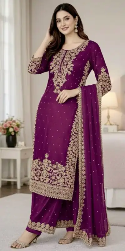 SSR 535 Wine Color in Organza Silk Embroidery Work Salwar Suit . Available at ₹2399 only. Delivery 4-6 Working Days. Shop now. | Jump Suits, Tops & Bottoms, Track Suits, Trendy Wear, Salwar suit, Designer Suits, Casual Suits, Creative suits, Palazzo Suits, Party Wear Suits, Patiala Suits, Straight Suits
