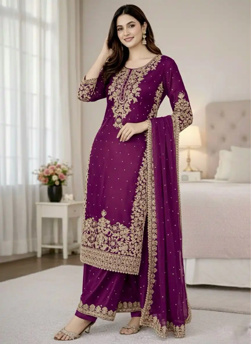 SSR 535 Wine Color in Organza Silk Embroidery Work Salwar Suit . Available at ₹2399 only. Delivery 4-6 Working Days. Shop now. | Jump Suits, Tops & Bottoms, Track Suits, Trendy Wear, Salwar suit, Designer Suits, Casual Suits, Creative suits, Palazzo Suits, Party Wear Suits, Patiala Suits, Straight Suits