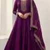 DS V 67741 Wine Silk Georgette Salwar Suit with Embroidery Work. Available at ₹2549 only. Delivery 4-6 Working Days. Shop now. | Jump Suits, Tops & Bottoms, Track Suits, Trendy Wear, Salwar suit, Designer Suits, Casual Suits, Creative suits, Palazzo Suits, Party Wear Suits, Patiala Suits, Straight Suits