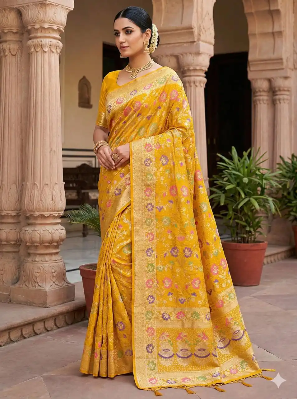 MS 546 Yellow in Color Banarasi Silk Zari Work All Over Saree . Available at ₹1649 only. Delivery 4-6 Working Days. Shop now. | Sarees, Bollywood Sarees, Creative Sarees, Designer Sarees, Embroidered Sarees, Ethnic Saree, Modern Digital sarees, Party Wear Sarees