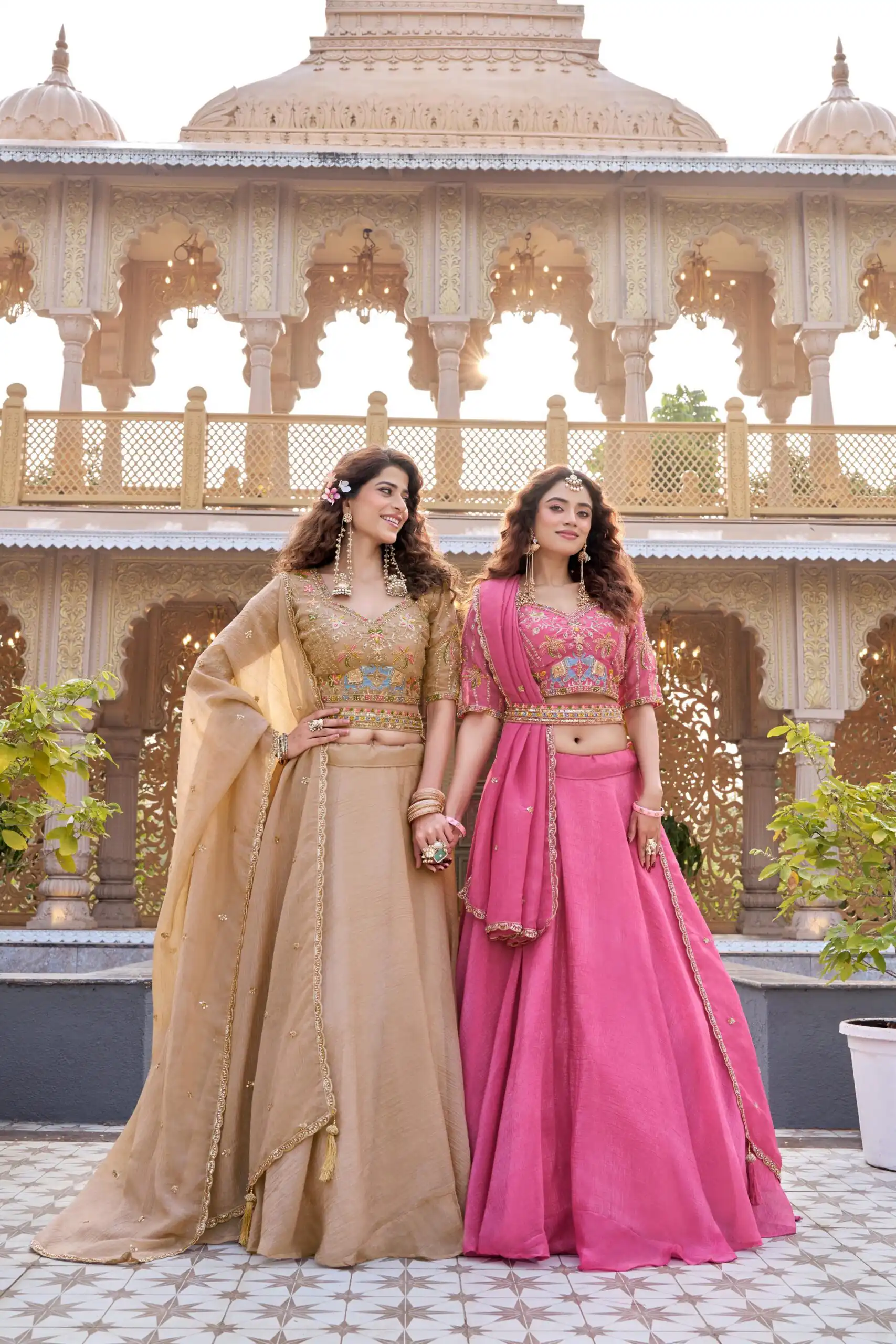 Chiku Crunchy Embroidery Work Lehenga Choli - Image 6