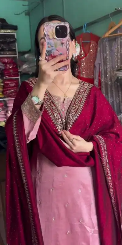 DC G76 Baby Pink Color Chinon Salwar Suit with Lace Work & Embroidery Work. Get it for ₹1949. Delivery 4-6 Working Days. Shop now. | Jump Suits, Straight Suits, Tops & Bottoms, Track Suits, Trendy Wear, Salwar suit, Designer Suits, Casual Suits, Creative suits, Palazzo Suits, Party Wear Suits, Patiala Suits